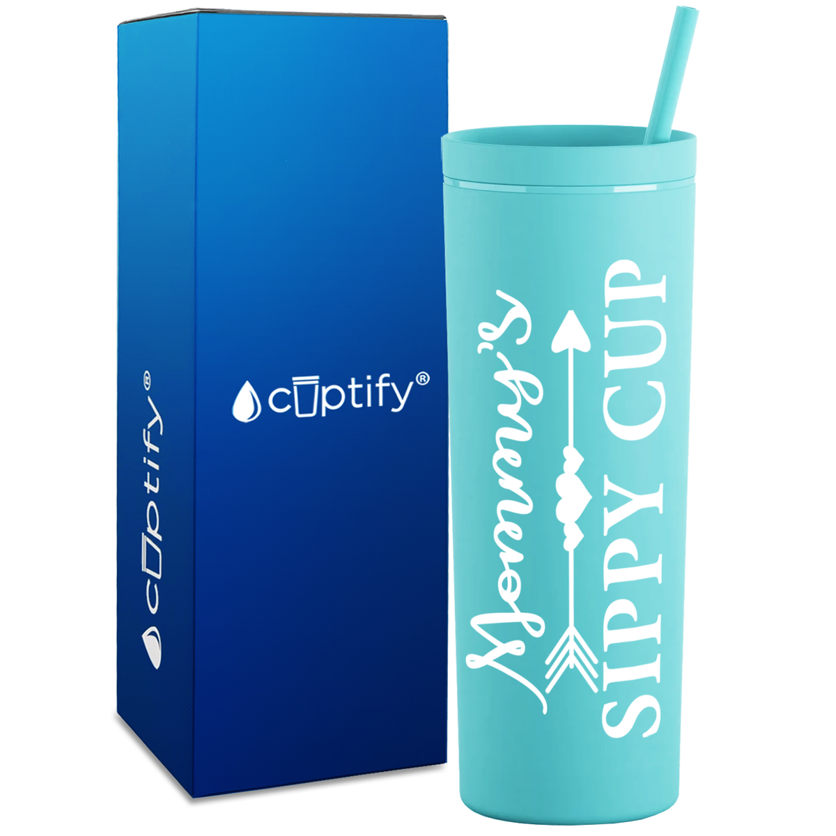 Mommy's Sippy Cup on 18oz Acrylic Skinny Tumbler