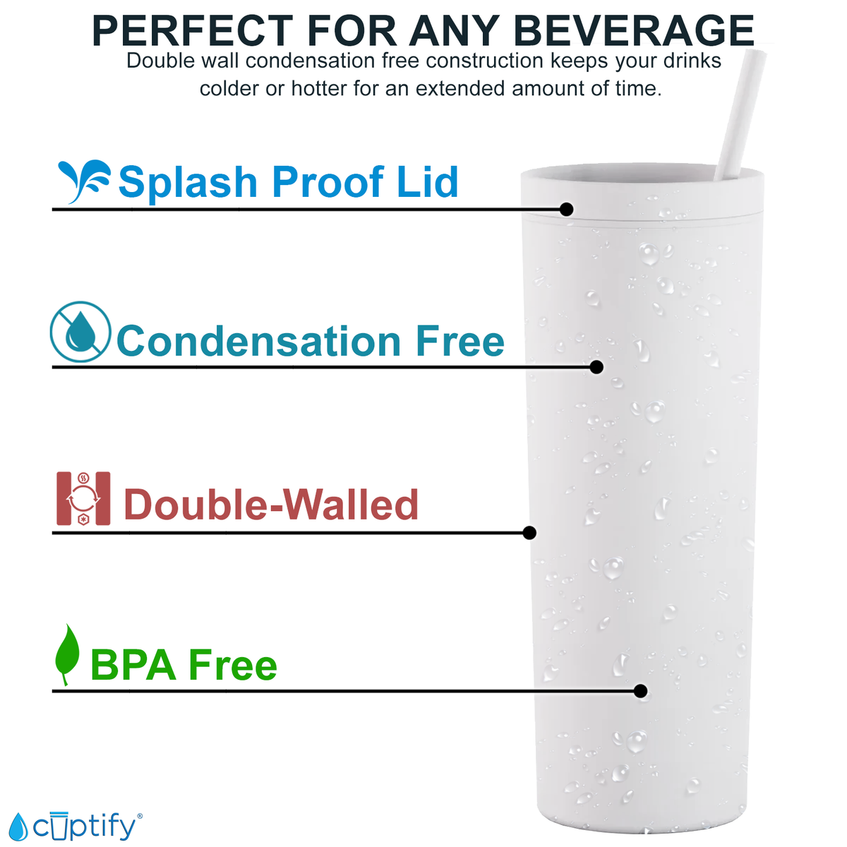 Happy Mummy on 18oz Acrylic Halloween Skinny Tumbler