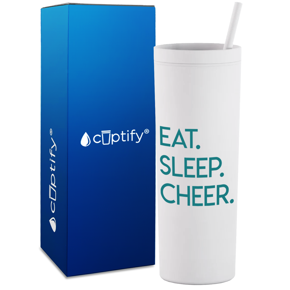 East Sleep Cheer on 18oz Acrylic Skinny Tumbler