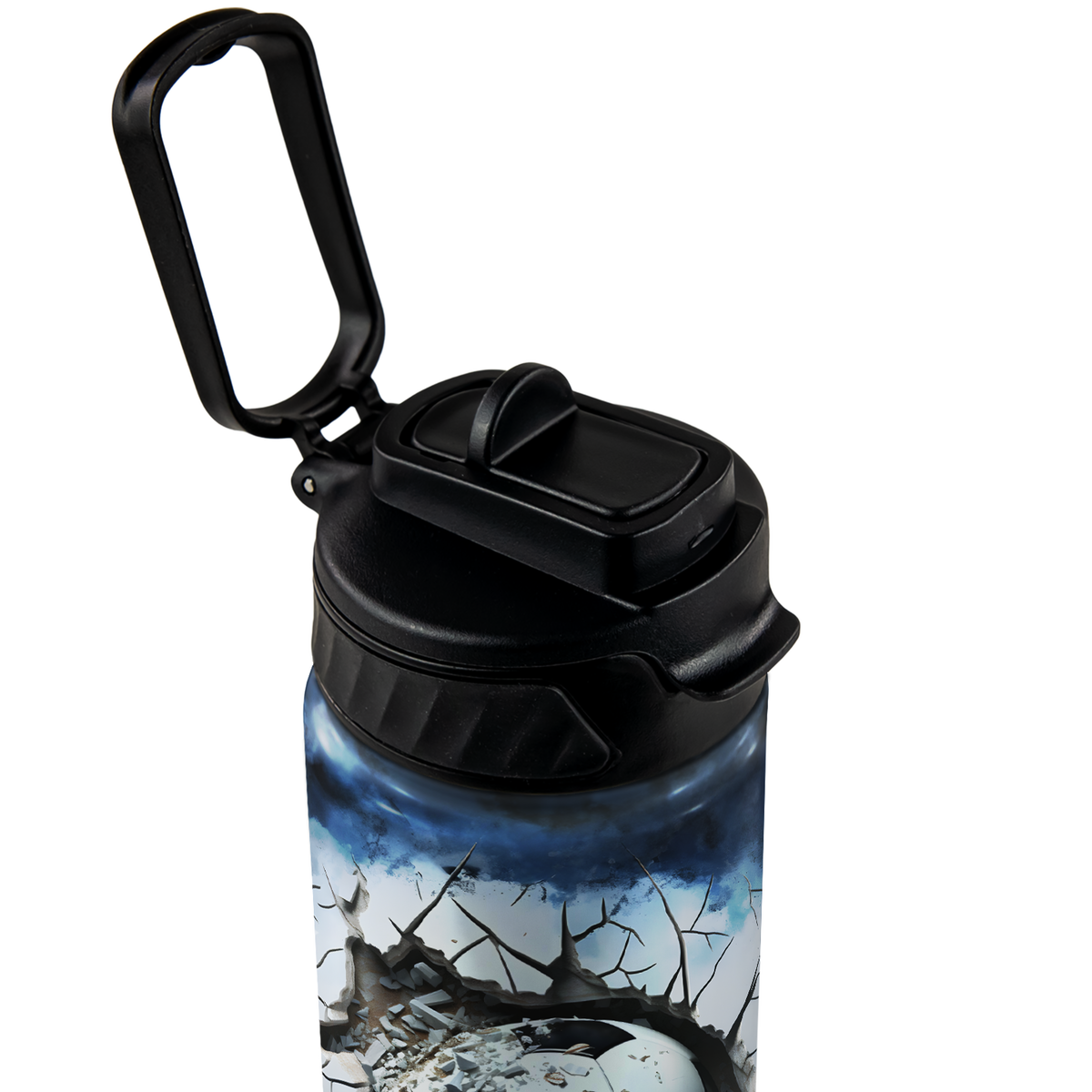 Personalized Soccer Ball Power Strike with Name 18oz Kids Water Bottle