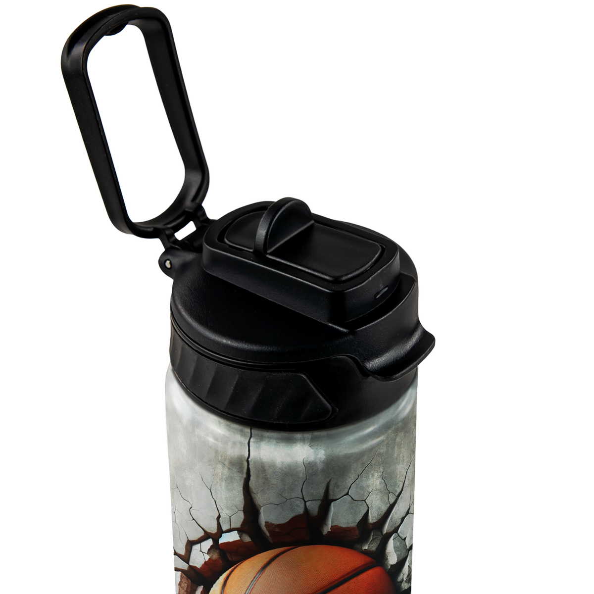 Personalized Basketball Blast with Name 18oz Kids Water Bottle