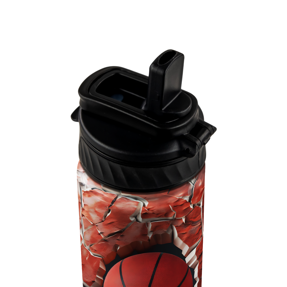 Personalized Basketball Power Play with Name 18oz Kids Water Bottle
