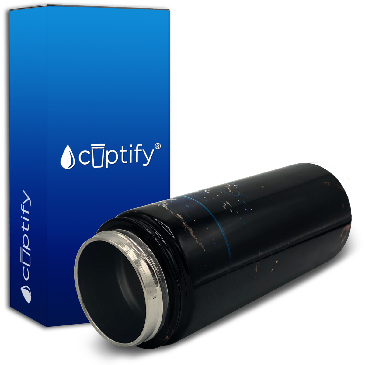 Personalized Blazing Baseball Fastball with Name 18oz Kids Water Bottle