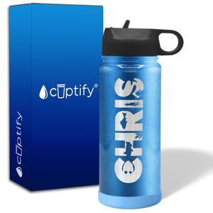 Personalized Water Bottles for Kids with Name on 18oz Wide Mouth