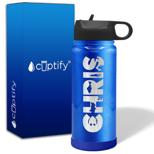 Personalized Water Bottles for Kids with Name on 18oz Wide Mouth
