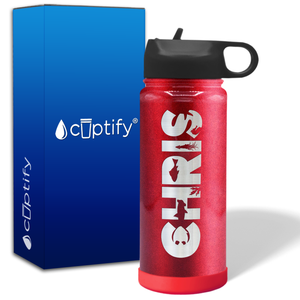Personalized Water Bottles for Kids with Name on 18oz Wide Mouth