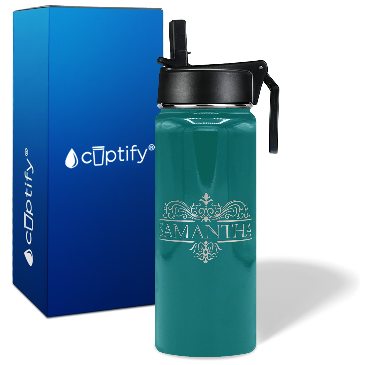 Personalized Vestige Design on 18oz Wide Mouth Bottle
