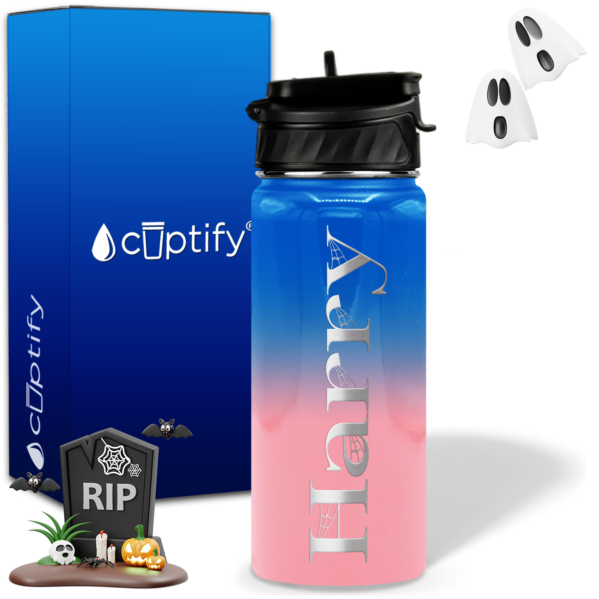 Wicked Halloween Personalized 18oz Water Bottle