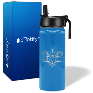 Personalized Vestige Design on 18oz Wide Mouth Bottle