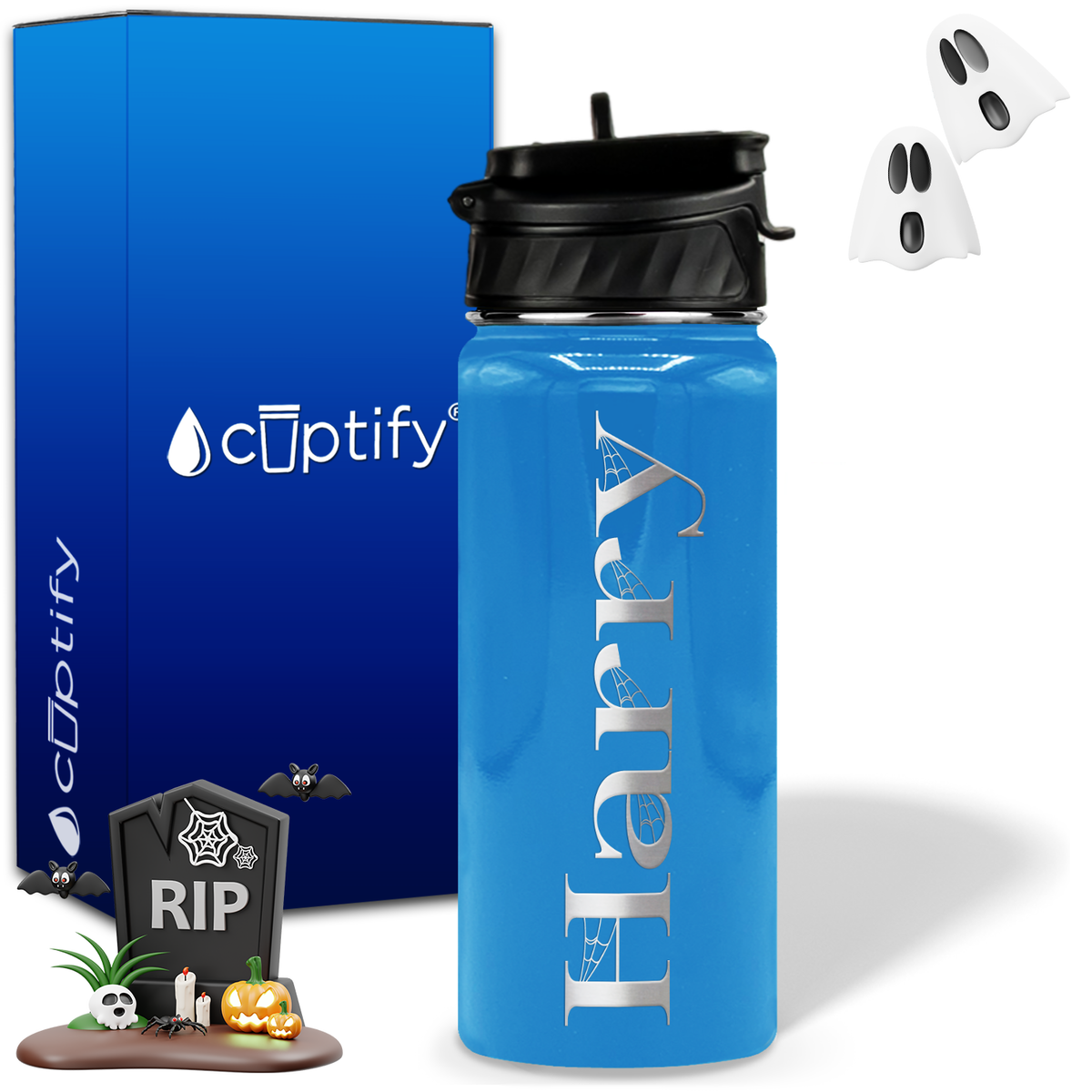 Wicked Halloween Personalized 18oz Water Bottle