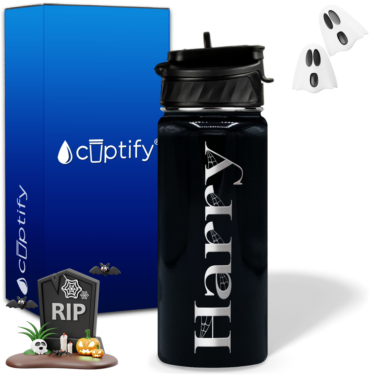 Wicked Halloween Personalized 18oz Water Bottle