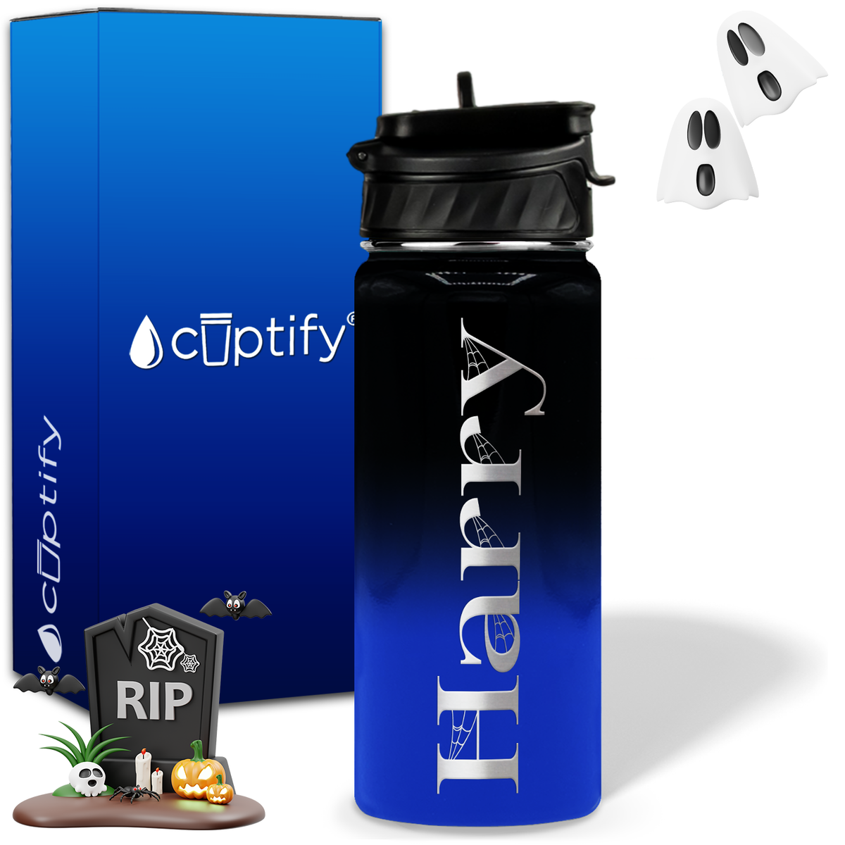 Wicked Halloween Personalized 18oz Water Bottle