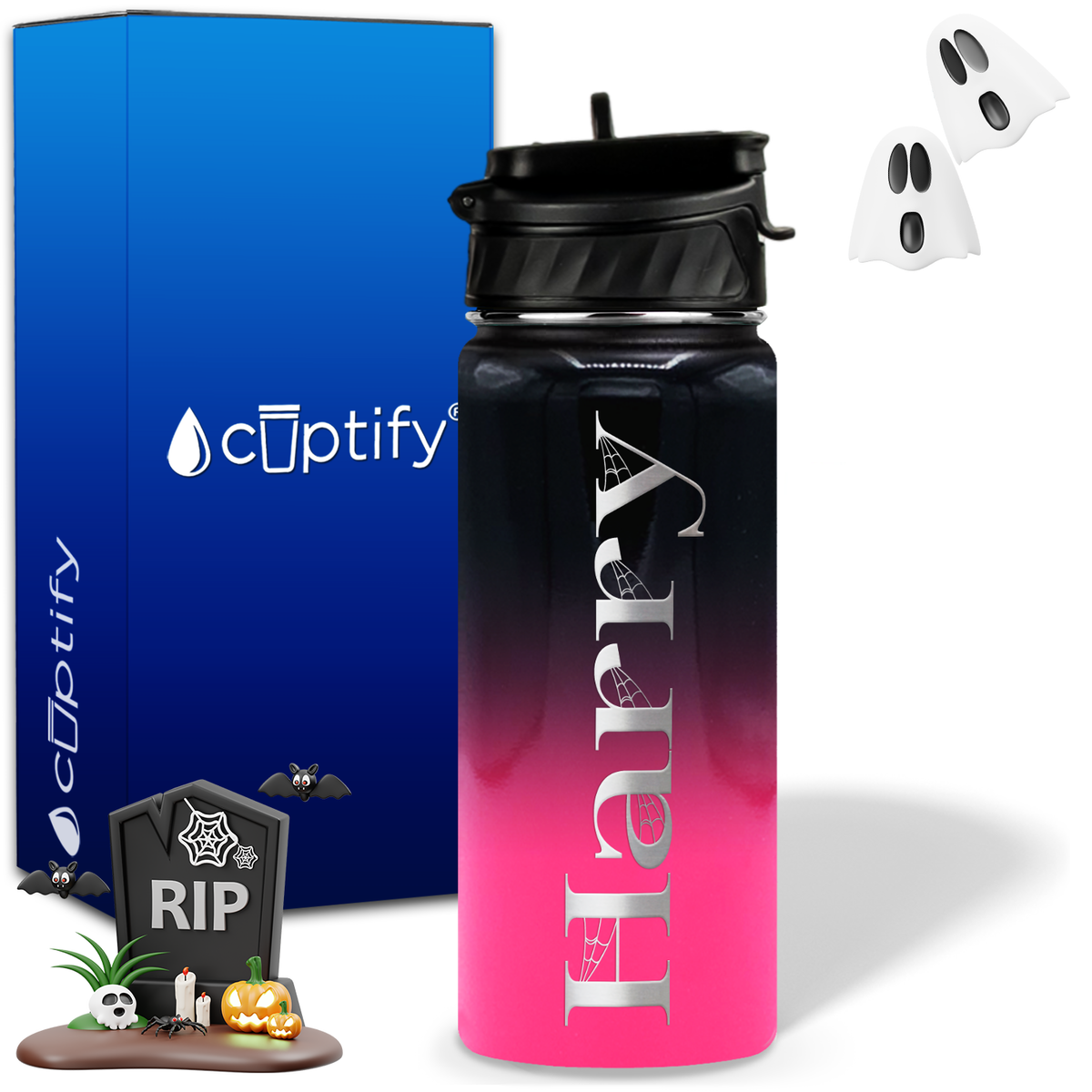 Wicked Halloween Personalized 18oz Water Bottle