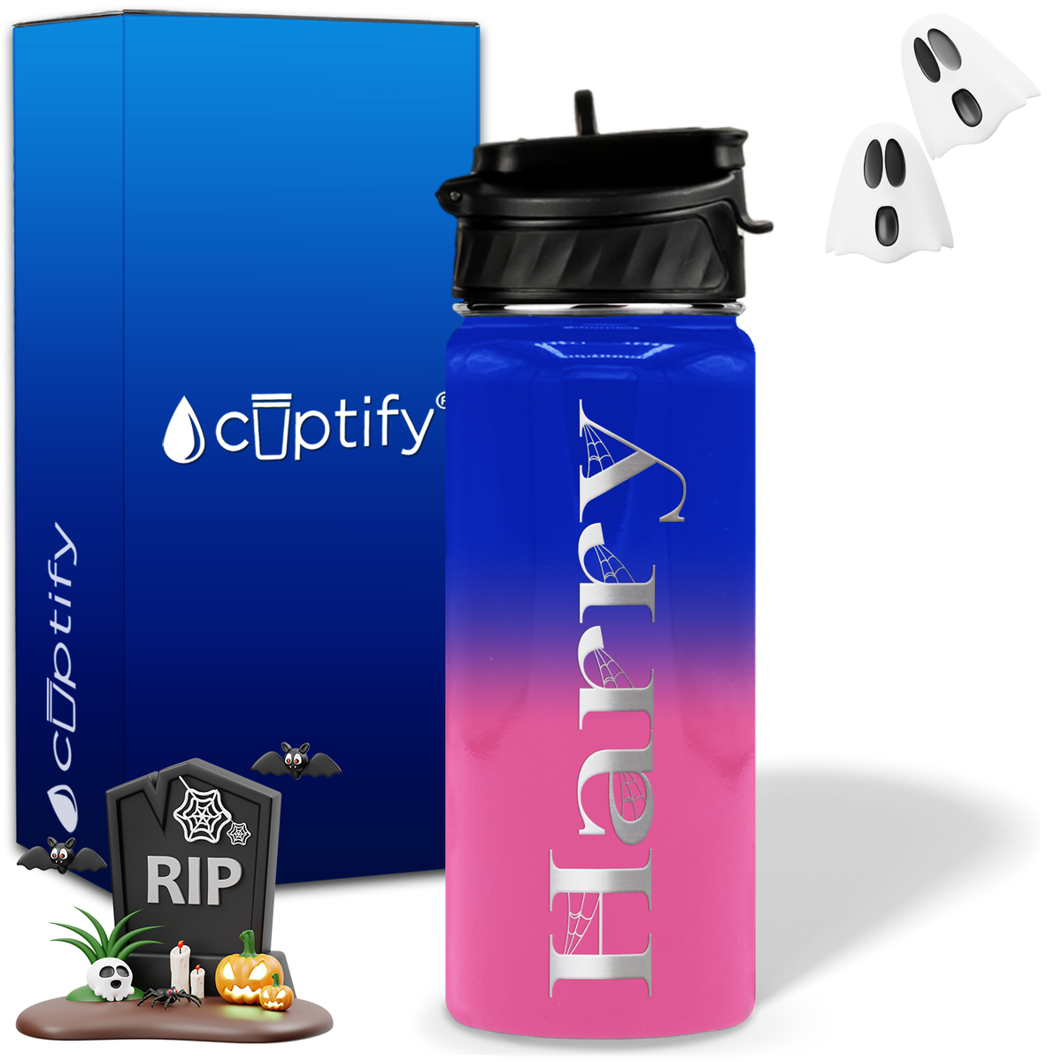 Wicked Halloween Personalized 18oz Water Bottle