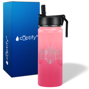 Personalized Vestige Design on 18oz Wide Mouth Bottle