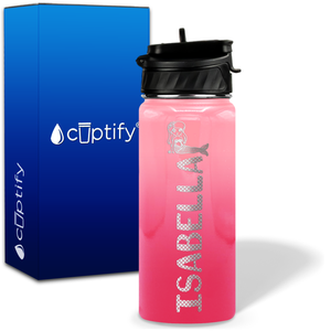 Personalized Mermaid with Name and Icon on 18oz Wide Mouth Kids Water Bottle