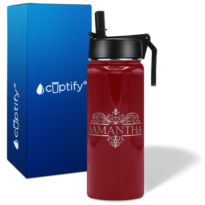 Personalized Vestige Design on 18oz Wide Mouth Bottle