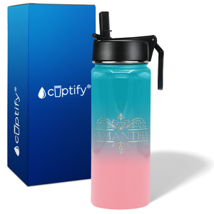 Personalized Vestige Design on 18oz Wide Mouth Bottle
