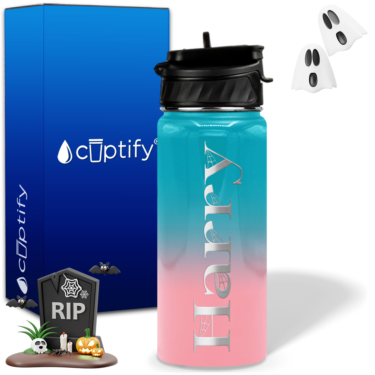 Wicked Halloween Personalized 18oz Water Bottle