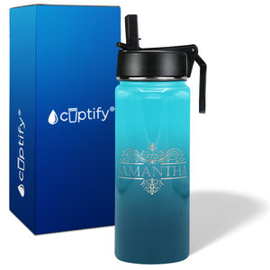 Personalized Vestige Design on 18oz Wide Mouth Bottle