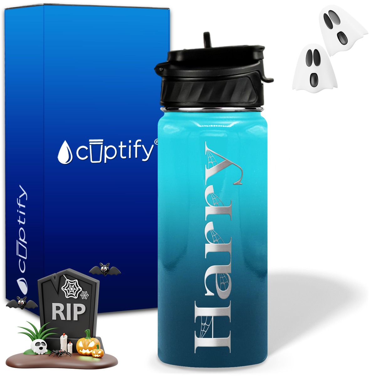 Wicked Halloween Personalized 18oz Water Bottle