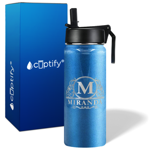 Personalized Elaborate Circle on 18oz Wide Mouth Bottle