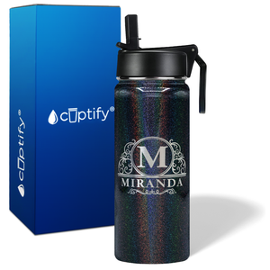 Personalized Elaborate Circle on 18oz Wide Mouth Bottle