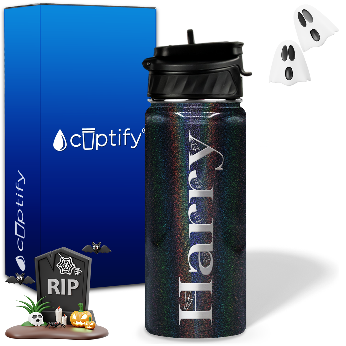 Wicked Halloween Personalized 18oz Water Bottle