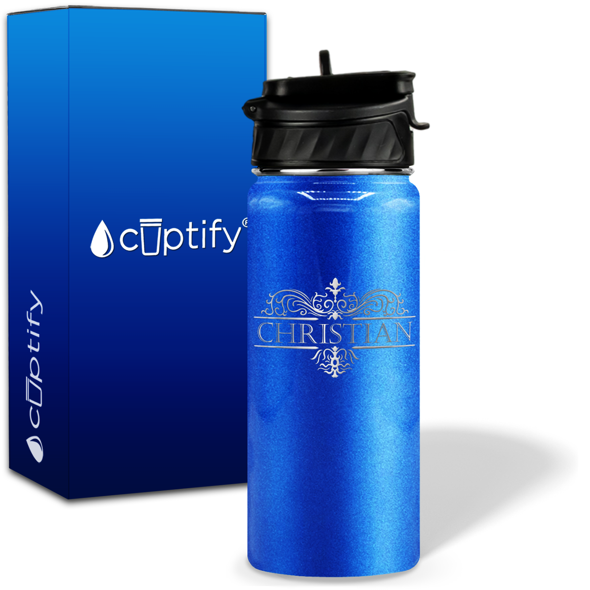 Personalized Vestige Design on 18oz Water Bottle