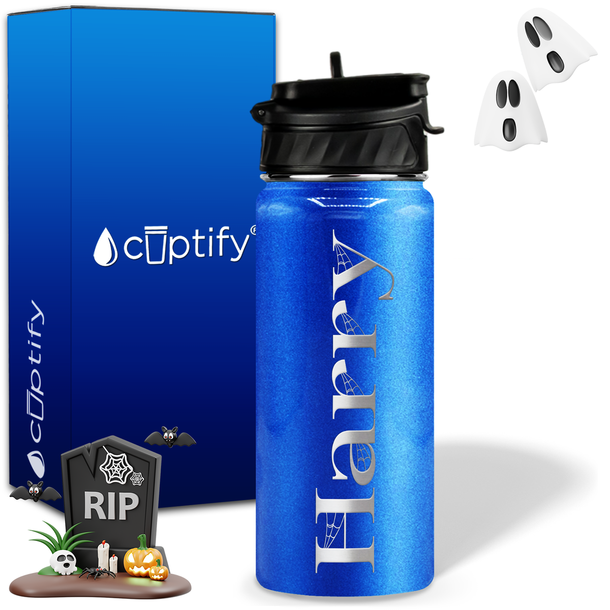 Wicked Halloween Personalized 18oz Water Bottle