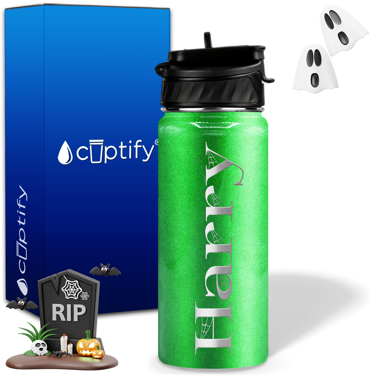Wicked Halloween Personalized 18oz Water Bottle