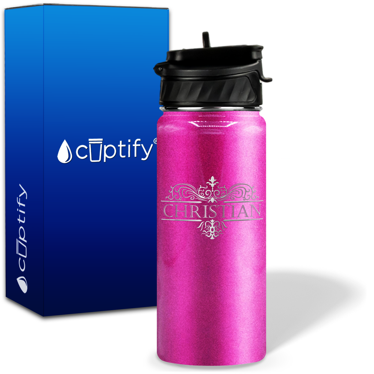 Personalized Vestige Design on 18oz Water Bottle