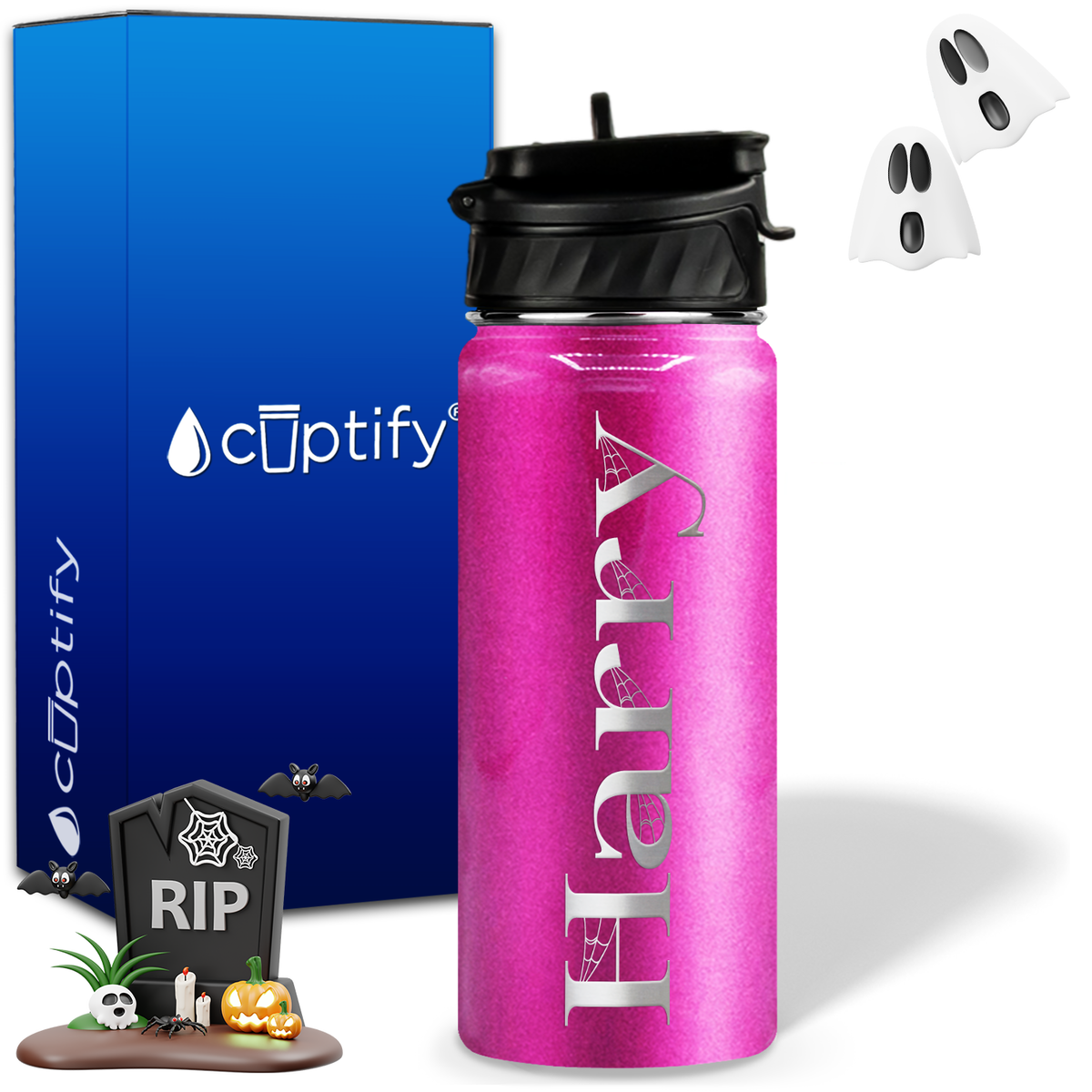 Wicked Halloween Personalized 18oz Water Bottle