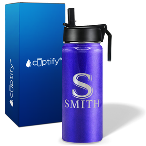 Personalized Monogram Initial and Name on 18oz Wide Mouth Bottle