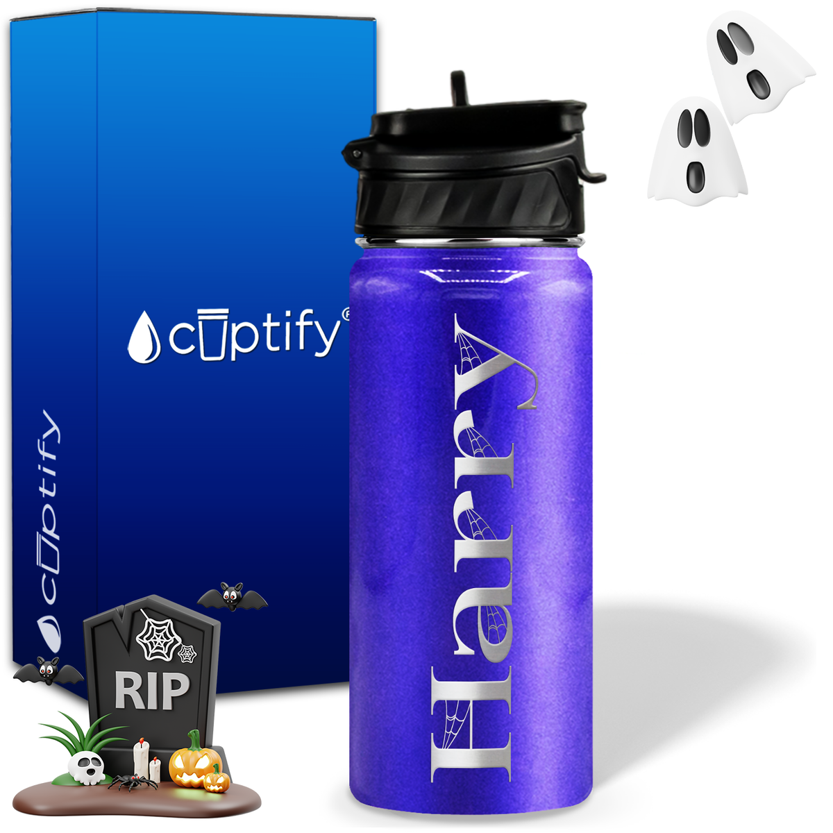 Wicked Halloween Personalized 18oz Water Bottle
