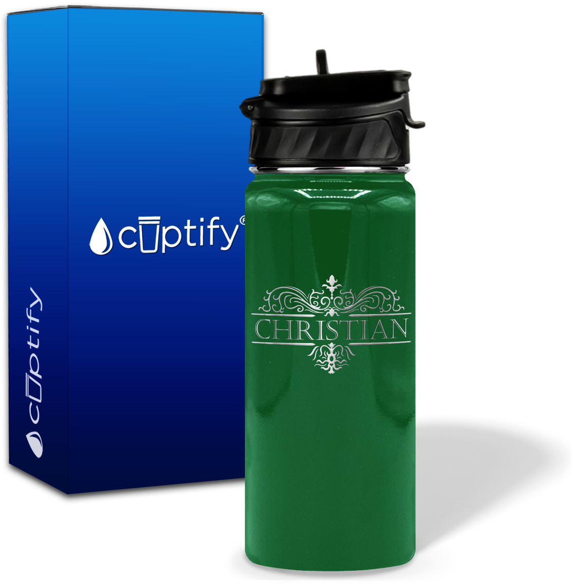 Personalized Vestige Design on 18oz Water Bottle