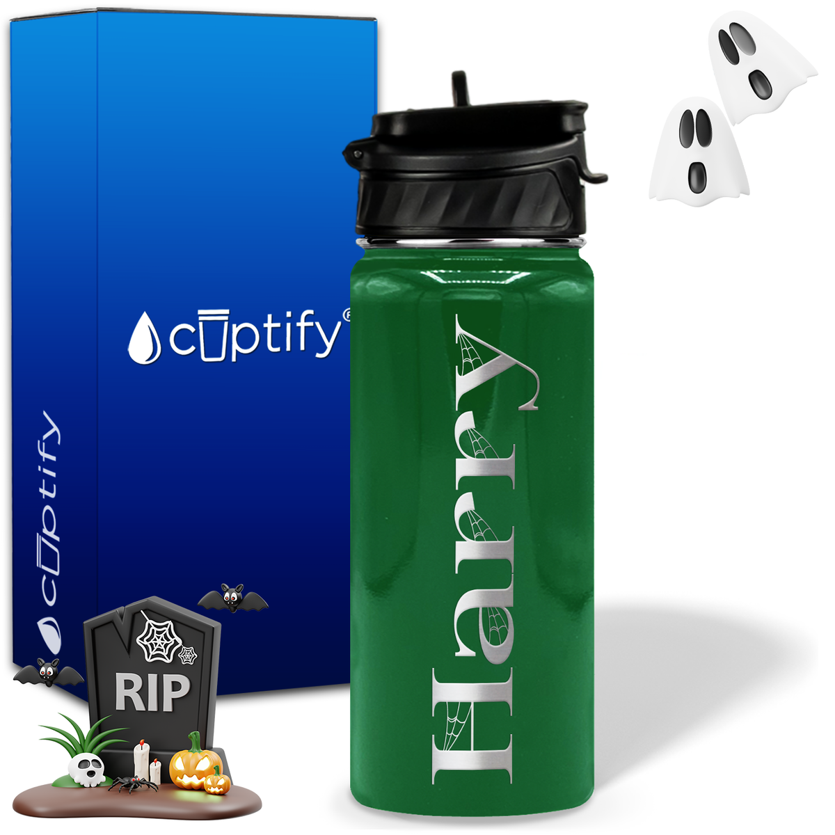 Wicked Halloween Personalized 18oz Water Bottle