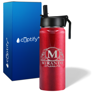 Personalized Elaborate Circle on 18oz Wide Mouth Bottle