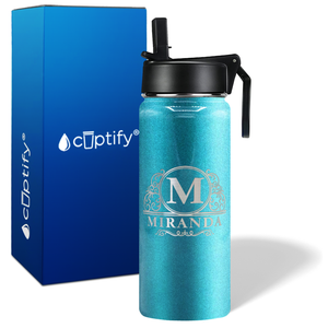 Personalized Elaborate Circle on 18oz Wide Mouth Bottle