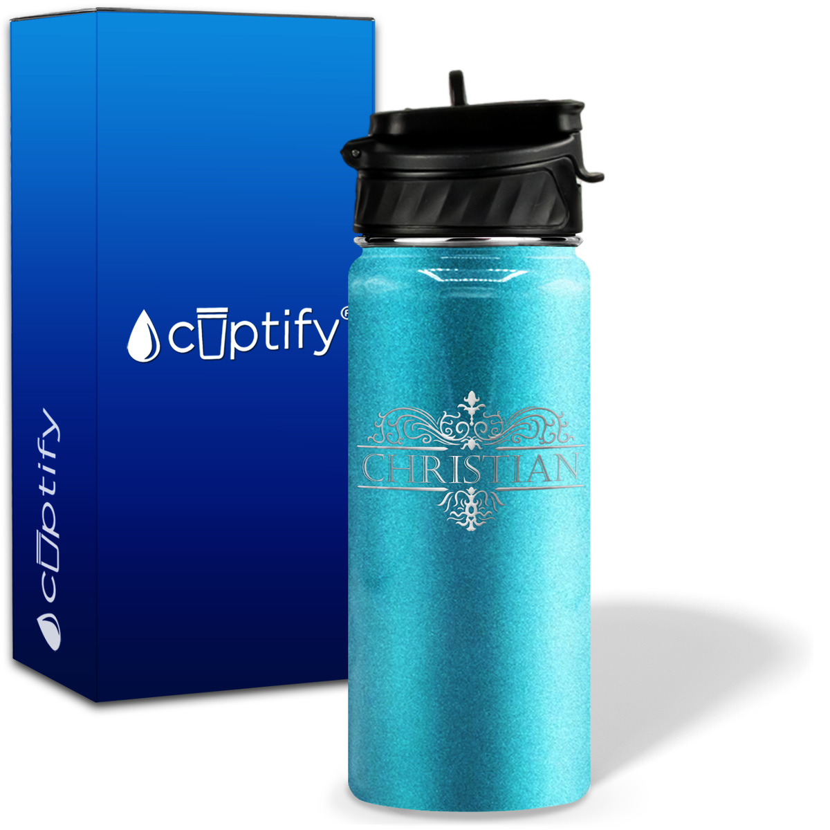 Personalized Vestige Design on 18oz Water Bottle