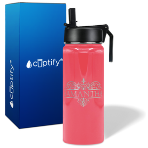 Personalized Vestige Design on 18oz Wide Mouth Bottle