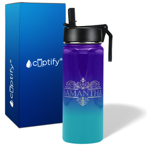 Personalized Vestige Design on 18oz Wide Mouth Bottle
