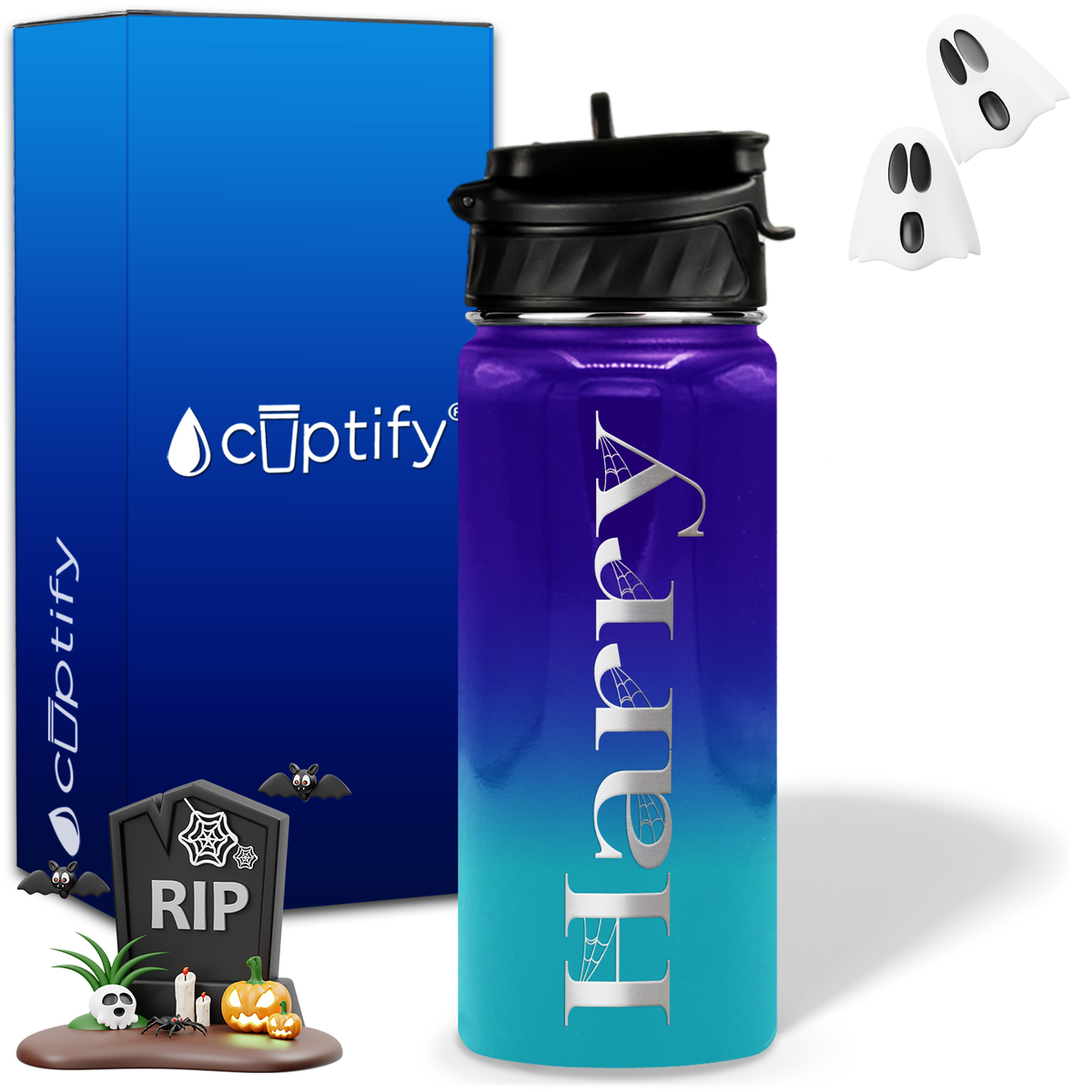 Wicked Halloween Personalized 18oz Water Bottle