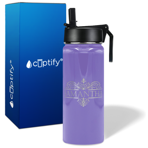Personalized Vestige Design on 18oz Wide Mouth Bottle