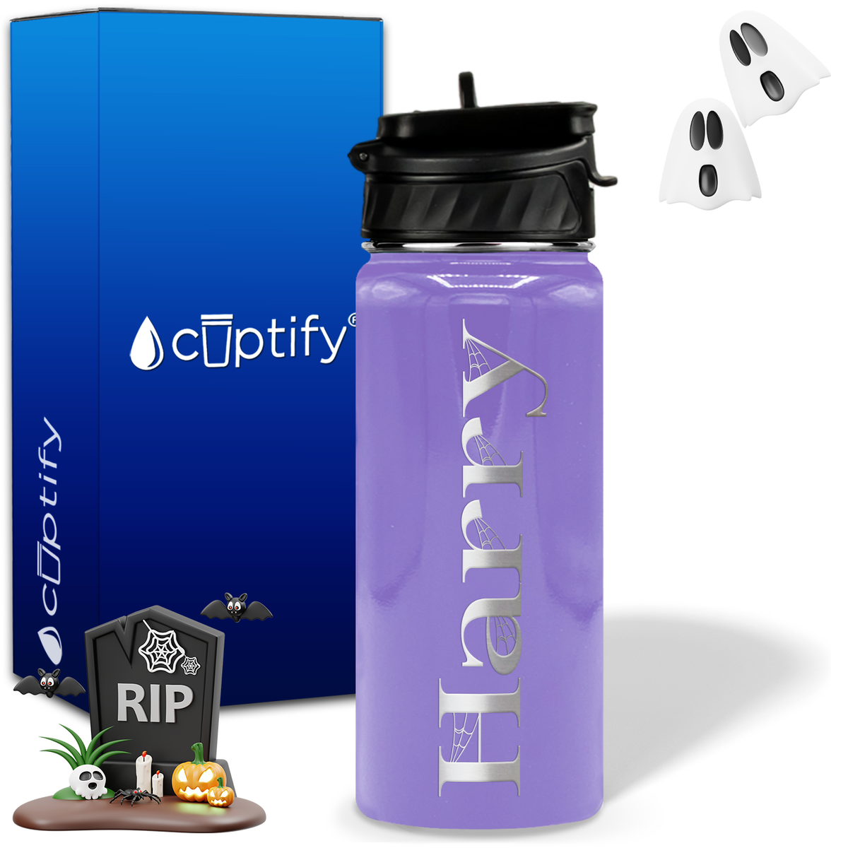 Wicked Halloween Personalized 18oz Water Bottle