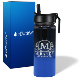Personalized Elaborate Circle on 18oz Wide Mouth Bottle