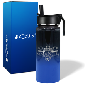 Personalized Vestige Design on 18oz Wide Mouth Bottle