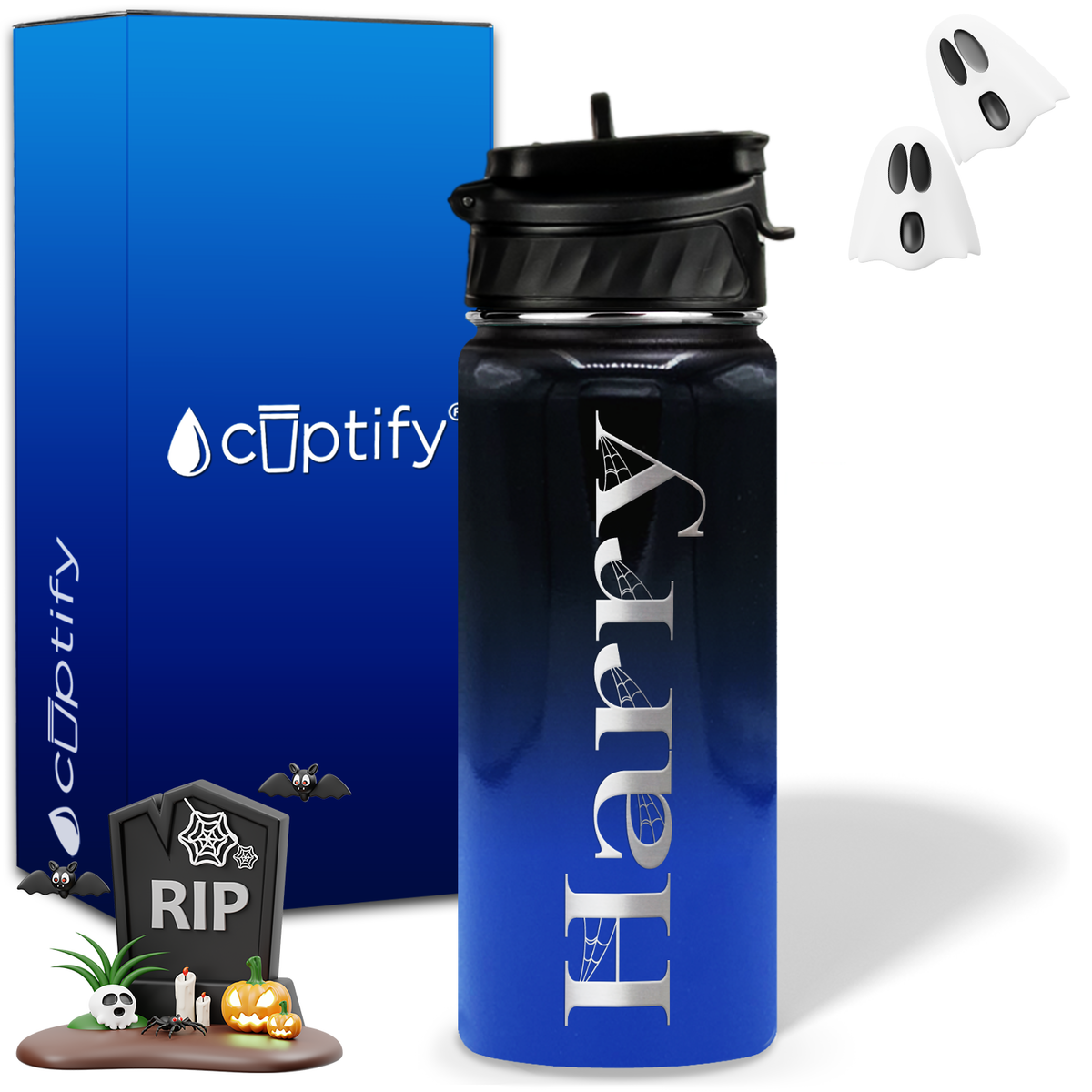 Wicked Halloween Personalized 18oz Water Bottle