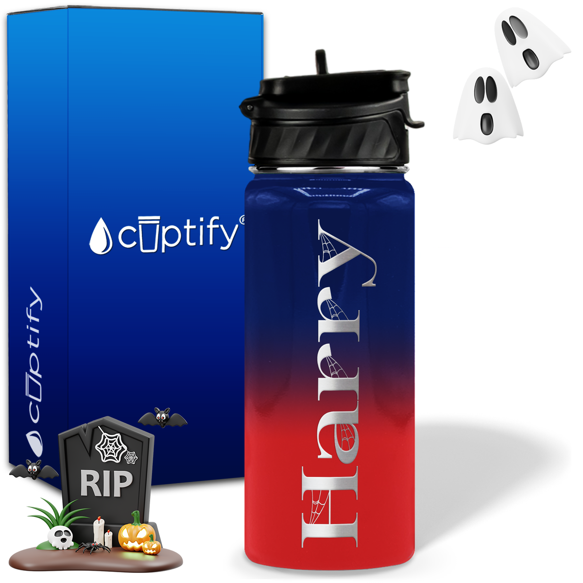 Wicked Halloween Personalized 18oz Water Bottle