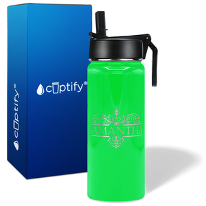 Personalized Vestige Design on 18oz Wide Mouth Bottle